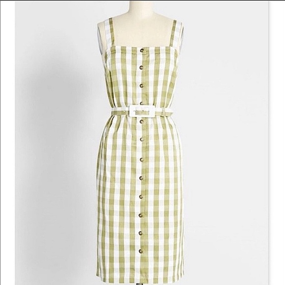 Modcloth Dresses & Skirts - New!❣️ModCloth dress gingham print size L